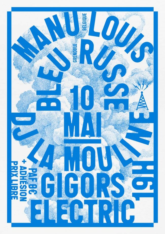 Concerts Gigors Electric / Manu Louis + Bleu Russe + DJ La Mouline