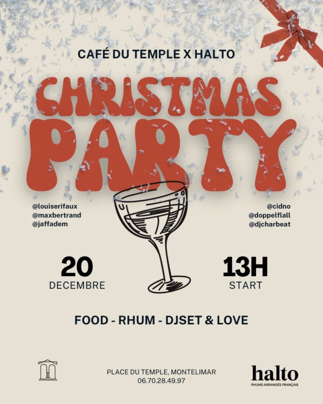 Christmas Party au Café du Temple.