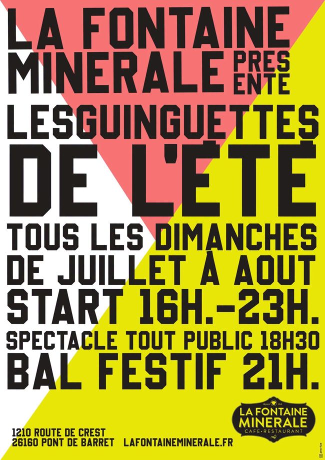 Guinguette de l'Été à la Fontain Minérale.