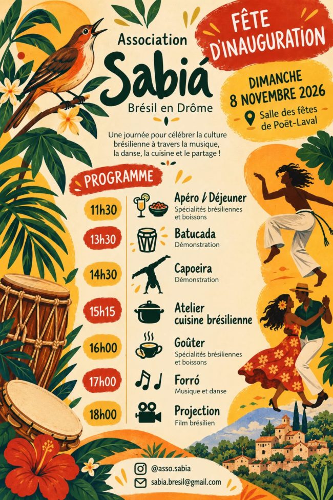 Sabiá, le Brésil en Drôme