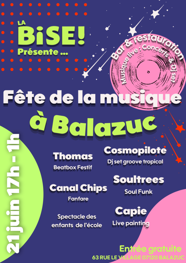 Fête de la musique à Balazuc