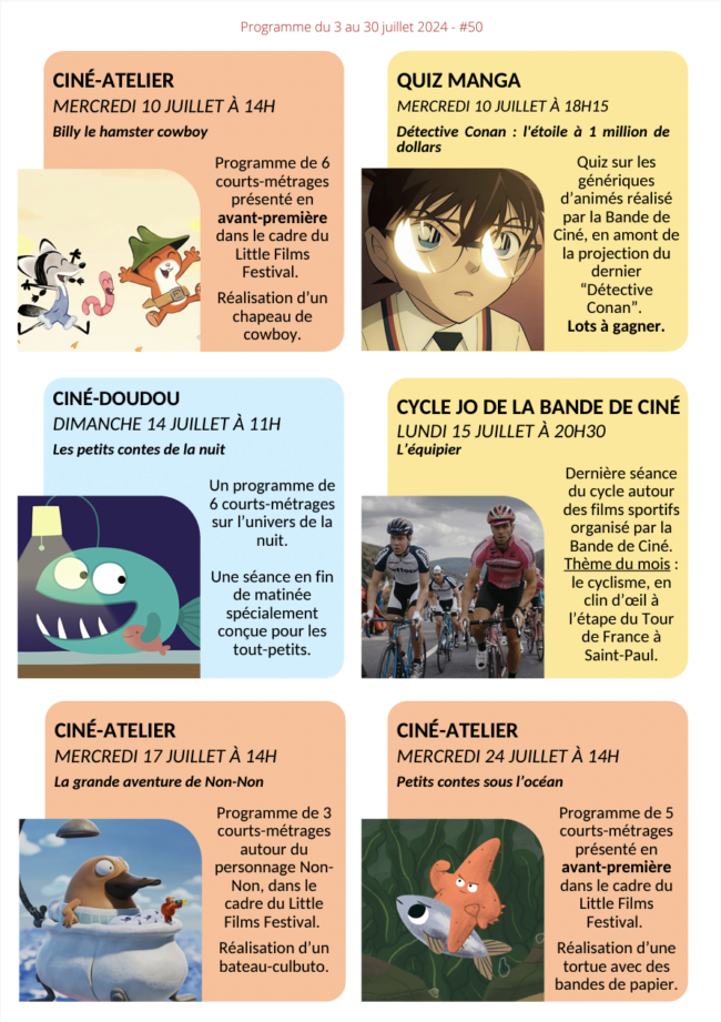 Des ciné-ateliers pour les enfants au 7ème Art