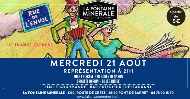 Spectacle sous les étoiles à La Fontaine minérale